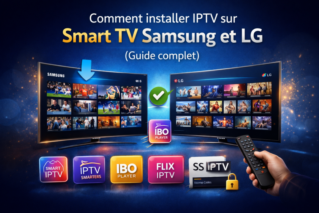 Comment installer IPTV sur Smart TV Samsung et LG (Guide complet)